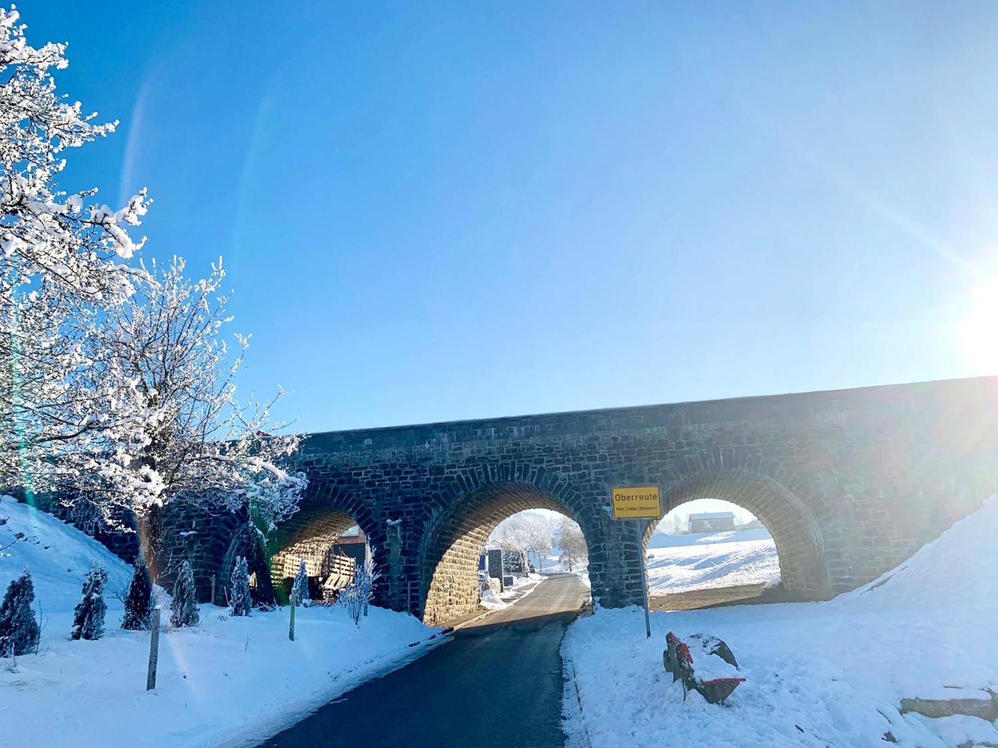 Lindners Hideaways - Bergnest Lodge - Bergblick Fewo 6 Pers Balkon Garten Hund Ski Unterkunft Luftkurort Oberreute Naehe Buchenegger Wasserfaelle Eistobel Bodensee Exteriér fotografie